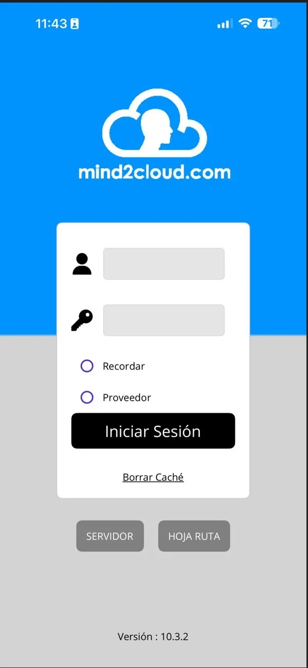 Login app Servicon